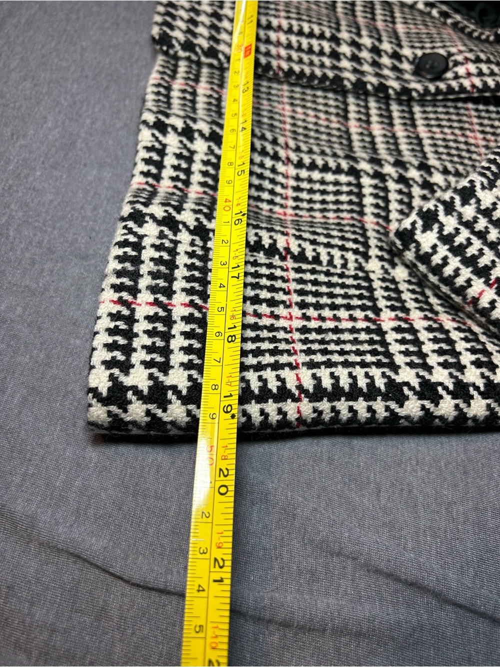 Talbots Classic Black & White Houndstooth Women's Blazer - Picture 4 of 8